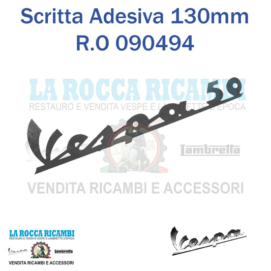 Scritta Anteriore Adesiva "VESPA 50" Colore Grigio Vespa 50 N - R.O 090494