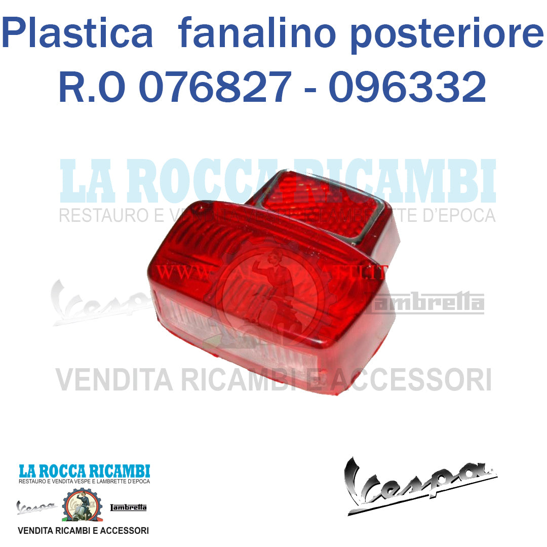 Plastica Fanalino Posteriore Vespa PRIMAVERA / 50SS / 90 SS R.O 076827