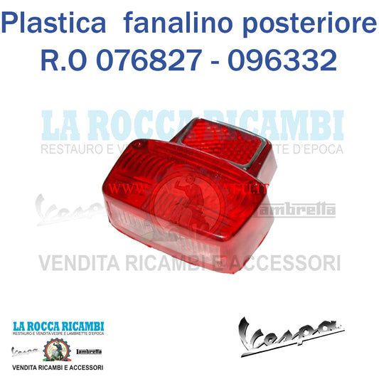 Plastica Fanalino Posteriore Vespa PRIMAVERA / 50SS / 90 SS R.O 076827