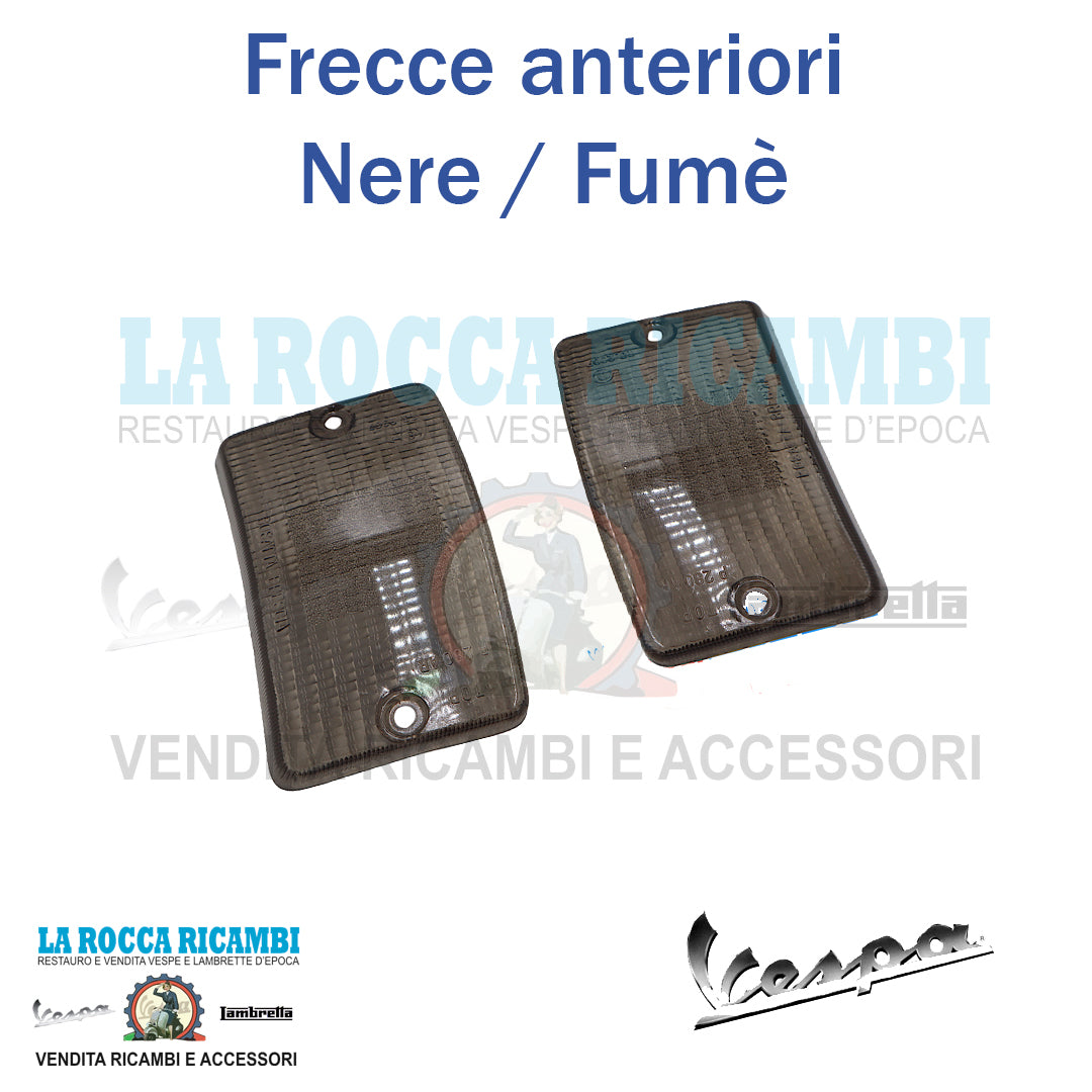 Plastiche Frecce Anteriori Vespa PK XL / RUSH / N / HP / V [NERE]