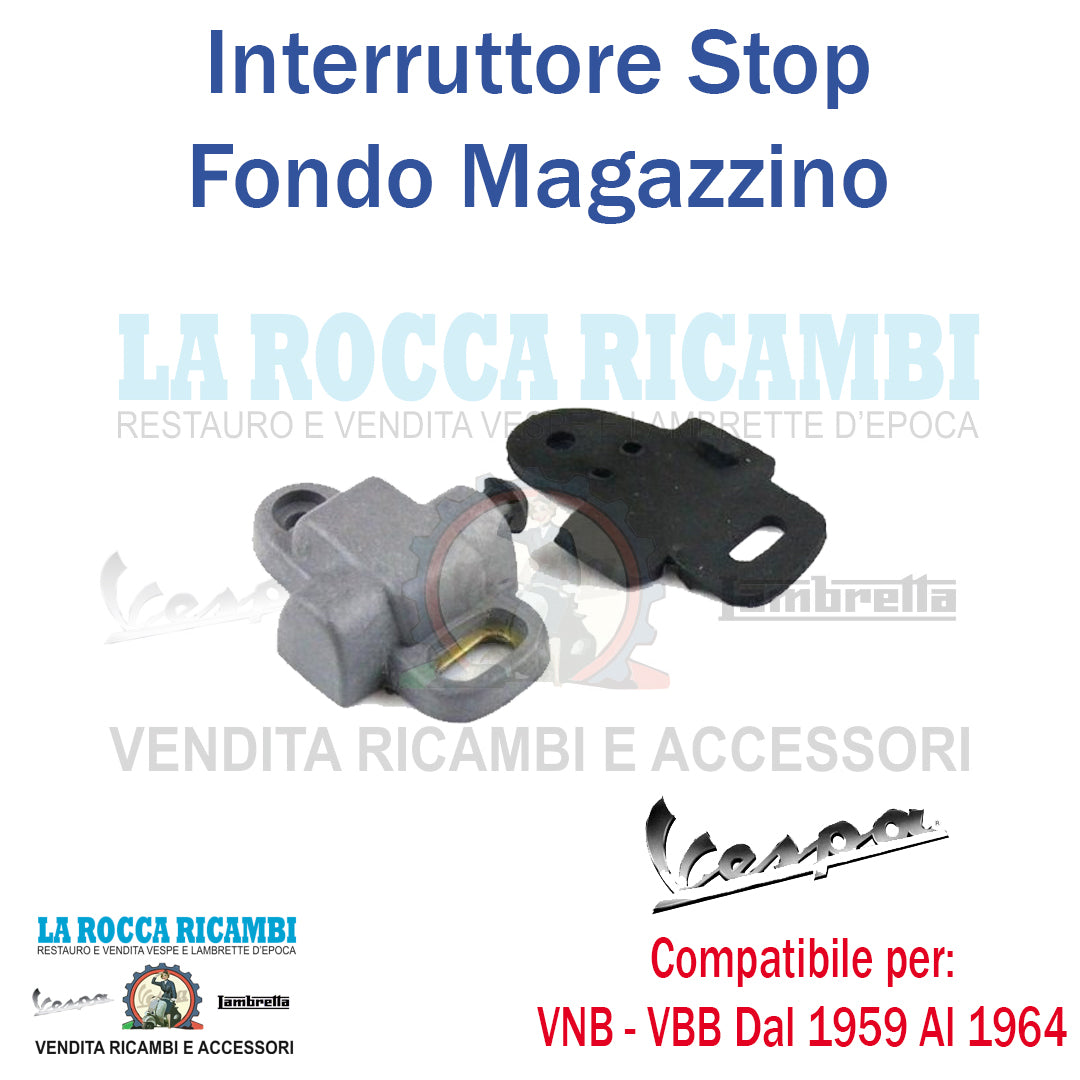 Interruttore Stop Vespa VNB - VBB Dal 1959 Al 1964 (Senza Massa Circolare)