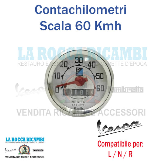 Contachilometri Vespa 50 L/R/N Scala 60 KMH