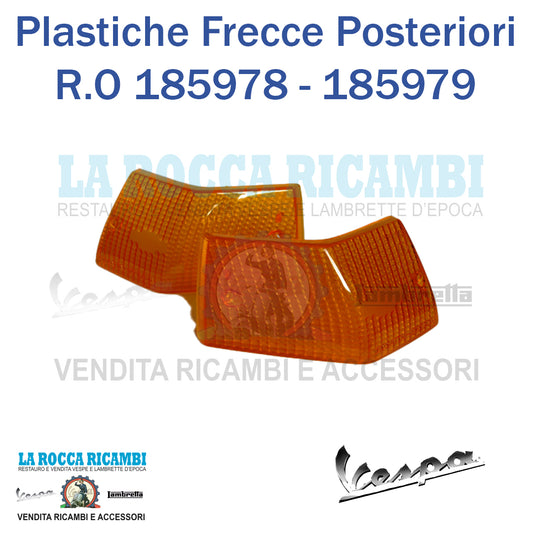 Plastiche Frecce Posteriori Vespa PX [Arancioni] 185978 - 185979 VERALUX