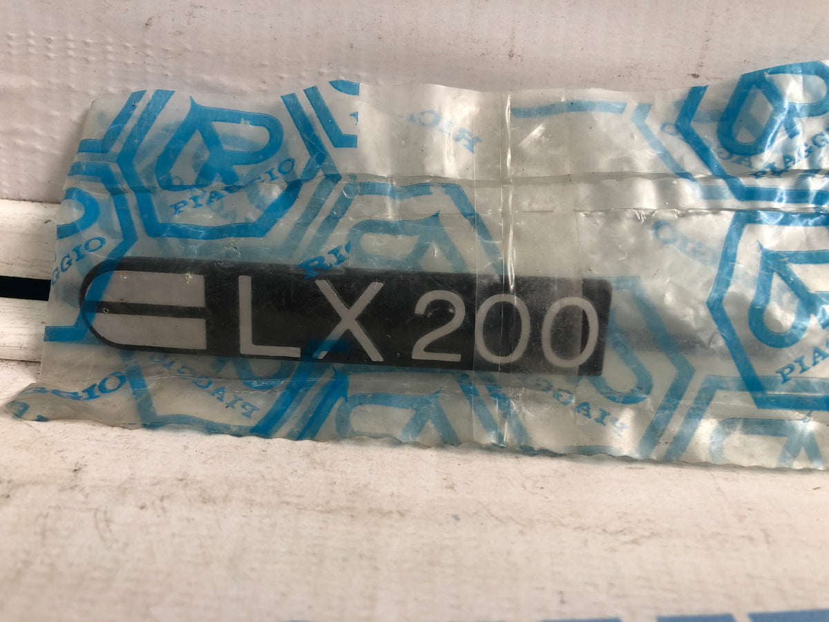 Scritta "CLX 200" Bauletto Vespa Cosa