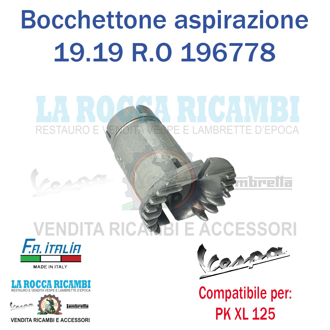 Bocchettone Collettore Aspirazione  DIAM 19.19 Vespa PK 125