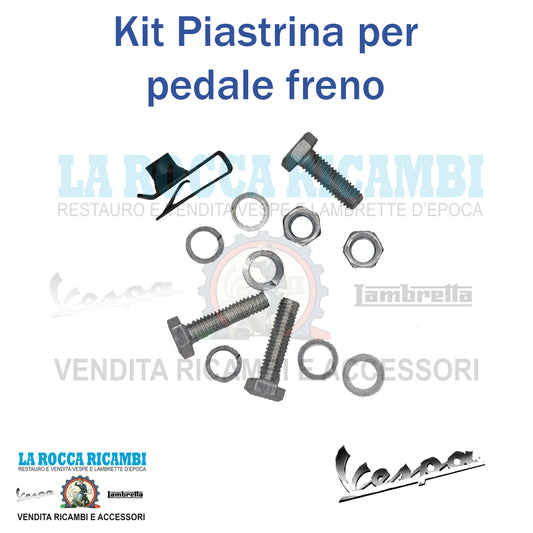 Kit Piastrina elastica pedale freno Vespa 50 / 80 / 90 / 125 / 150 / 180 / 200