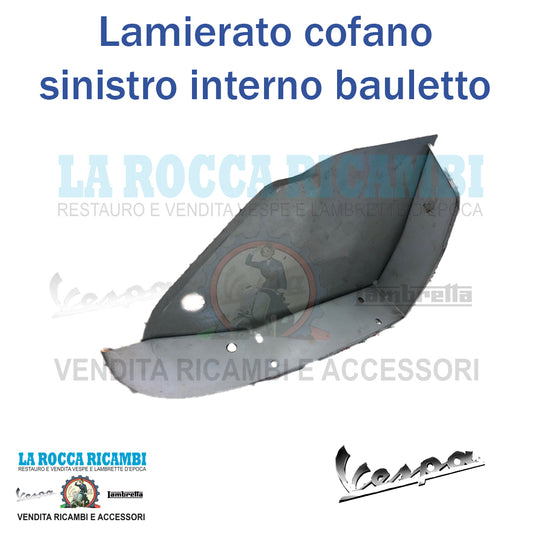 Lamierato cofano laterale sinistro bauletto Vespa 125 PRIMAVERA / ET3